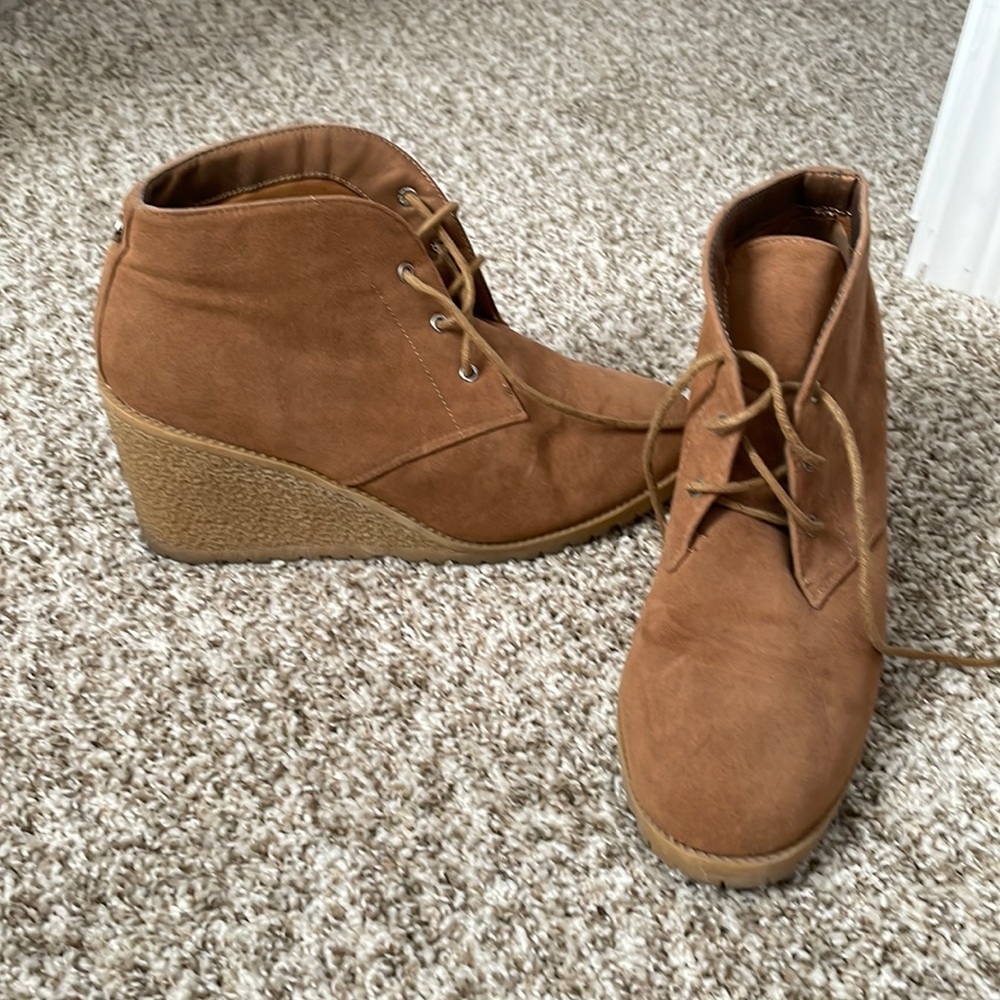 Brown booties